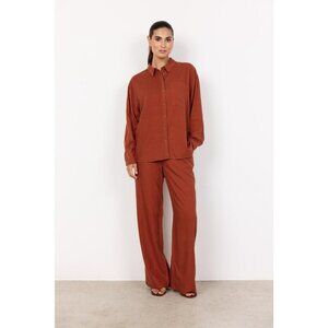 NWT SOYA CONCEPT INA Rust Linen Blend Trousers